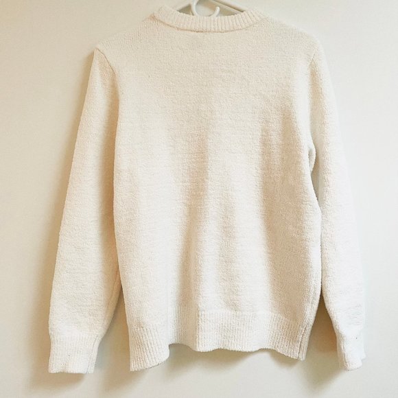 Ivory Chenille Sweater - NWOT La Vie en Rose - Picture 7 of 11